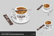 Cafe Coffee Cup Branding Mockup, a Packaging Mockup by Permadi Creative (Thumbnail 1 of 5)