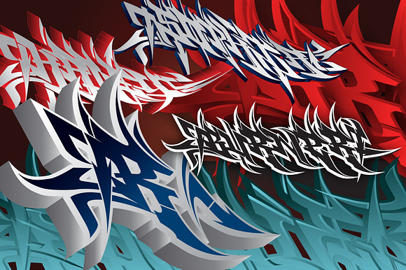 Burner - Wildstyle Graffiti Font preview 6