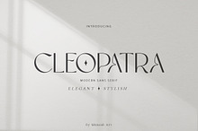 Cleopatra | Modern Sans Serif