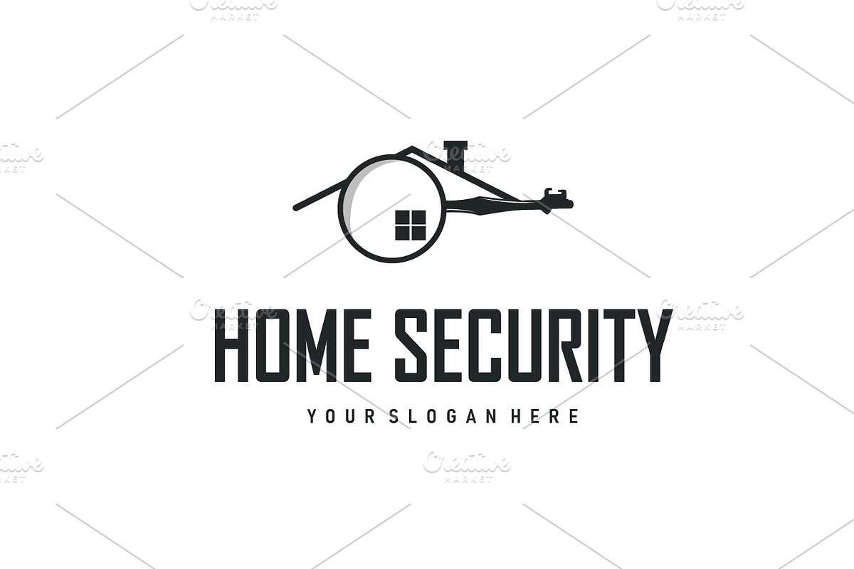 Home security design simple key logo, a Branding & Logo Template by Maylianaw28