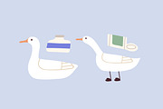 Man fishing on dock in nature, a Person Illustration by Good Studio (Thumbnail 3 of 3)