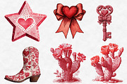 Western Valentine's Day PNG Clipart, an Illustration by Designworld (Thumbnail 2 of 6)