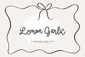 Lemon Garlic - Handwritten Font