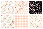 Peach Blossom Floral Digital Paper, a Texture Graphic by Dream Creation (Thumbnail 3 of 6)