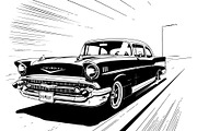 Classic Muscle Car SVG Bundle, an Object Graphic by jahid234 (Thumbnail 4 of 12)