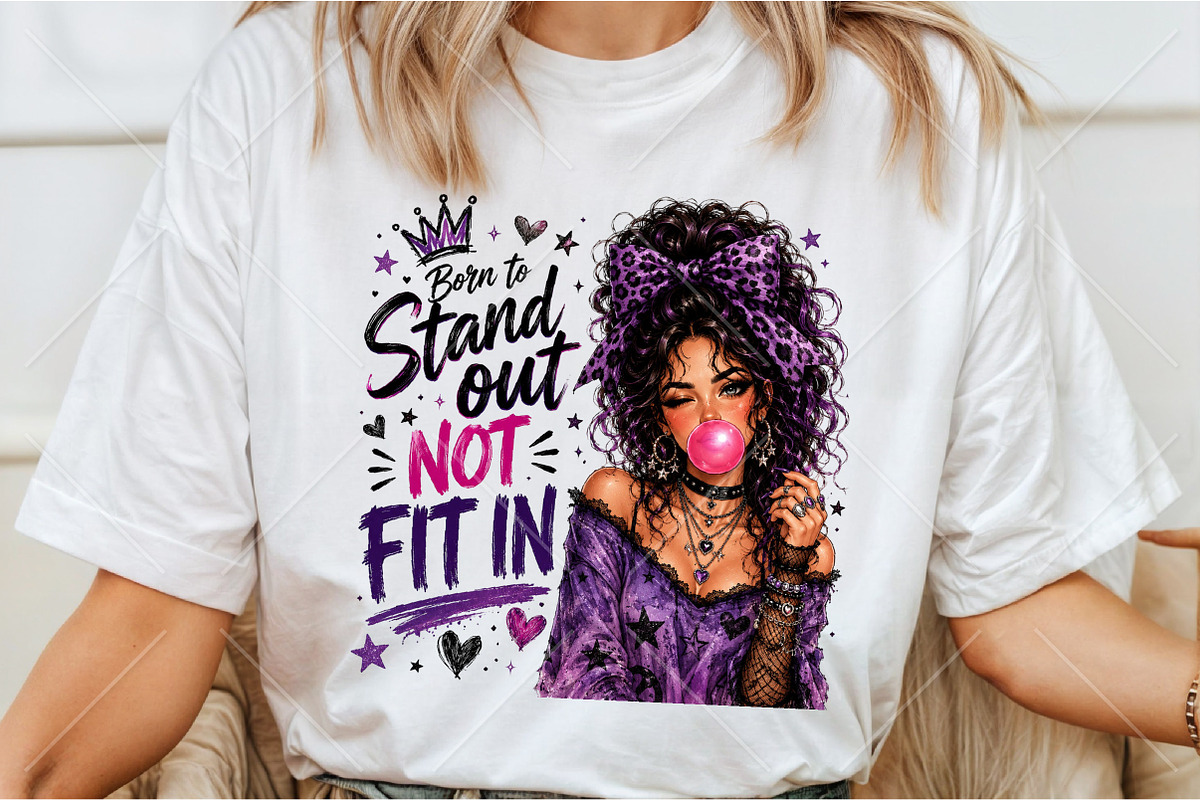 Born to Stand out PNG Goth Glam, a Seasonal Illustration by Canvas Craft (Photo 3 of 6)