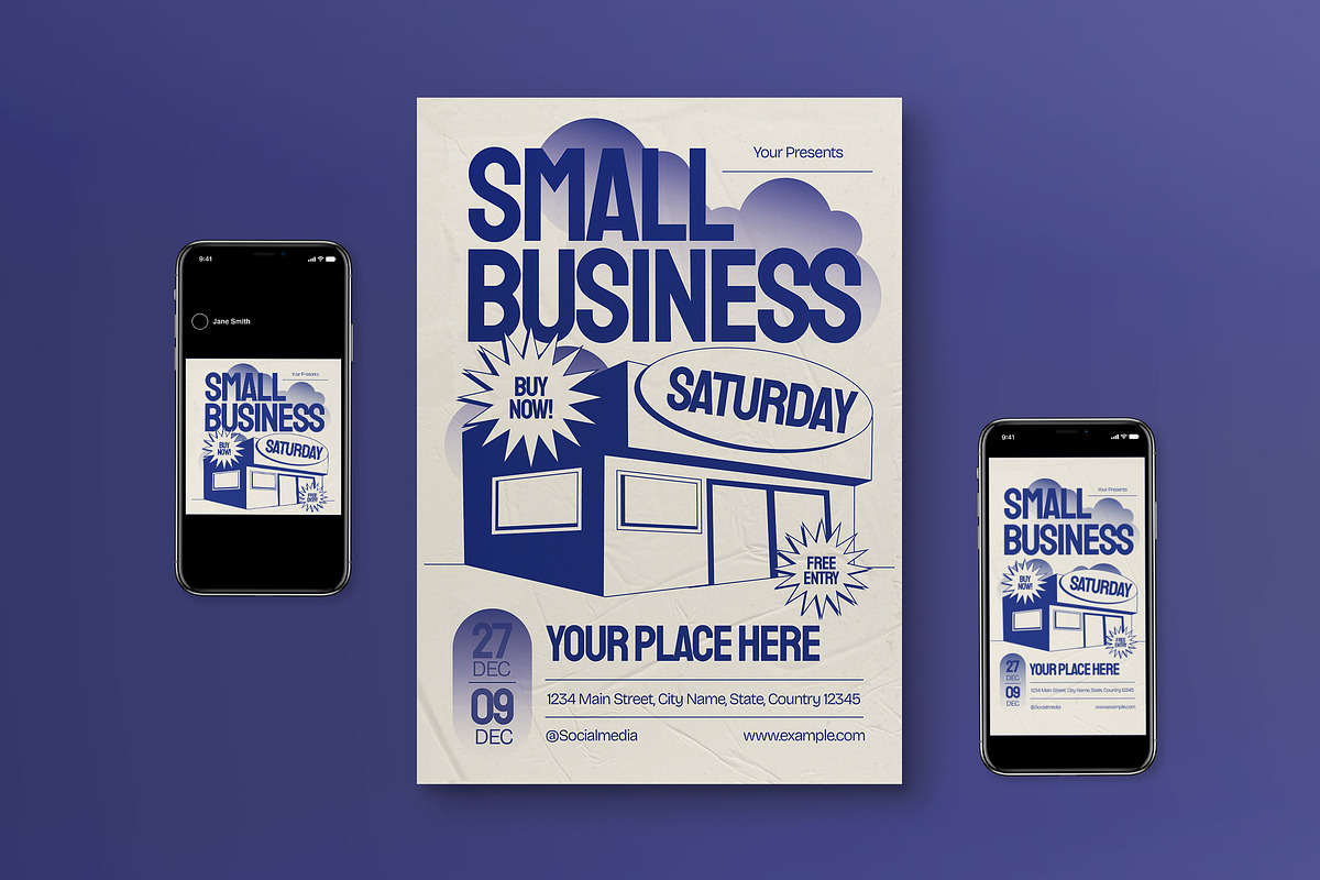 Beige Small Business Flyer Set, a Flyer Template by graphicook (Photo 1 of 3)