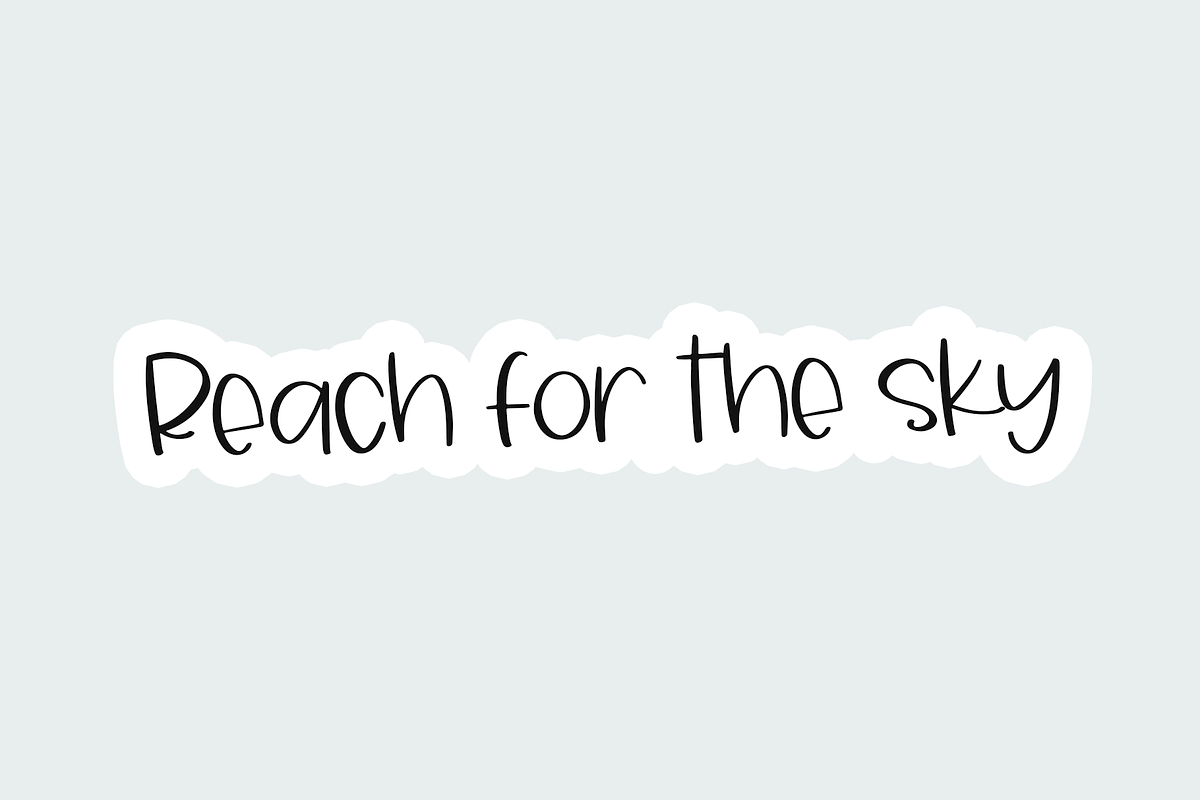 Sky Light | Quirky Handwritten Font preview 2