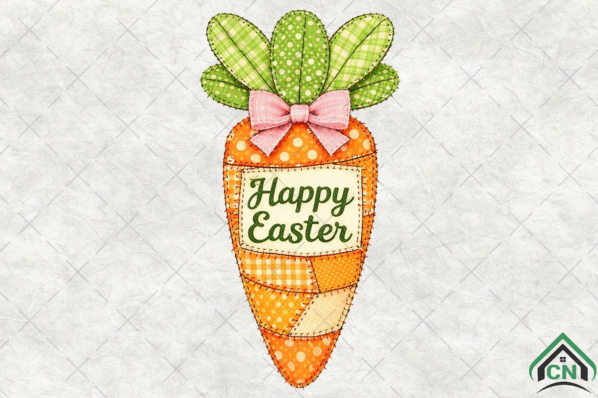 Easter Patchwork PNG, an Illustration by Craft Nest (Photo 2 of 6)