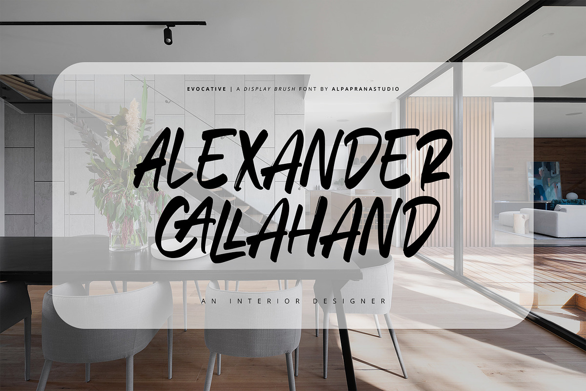 Evocative - Brush Font, a Script Font by Alpaprana (Photo 7 of 13)