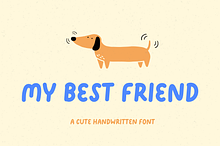 My Best Friend Cute Handwritten Font