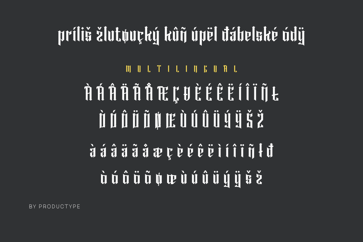 Rawuh, a Blackletter Font by productype1 (Photo 10 of 12)