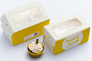 Two Cupcake Box Mockup 02