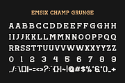 Emsix Champ - Vintage Retro Font, a Slab Serif Font by Viswal Studio (Thumbnail 8 of 12)