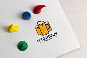 Legend Pub Logo Template