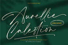 Aurellie Calestion Signature Font