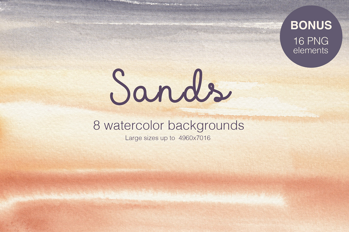 Warm Watercolor Abstract Collection, a Texture Graphic by NadyaKo (Photo 1 of 5)