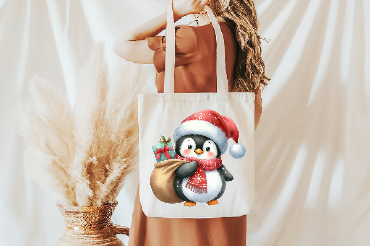 Winter Penguin Christmas Penguin, an Illustration by Pixels.Craft (Photo 4 of 7)