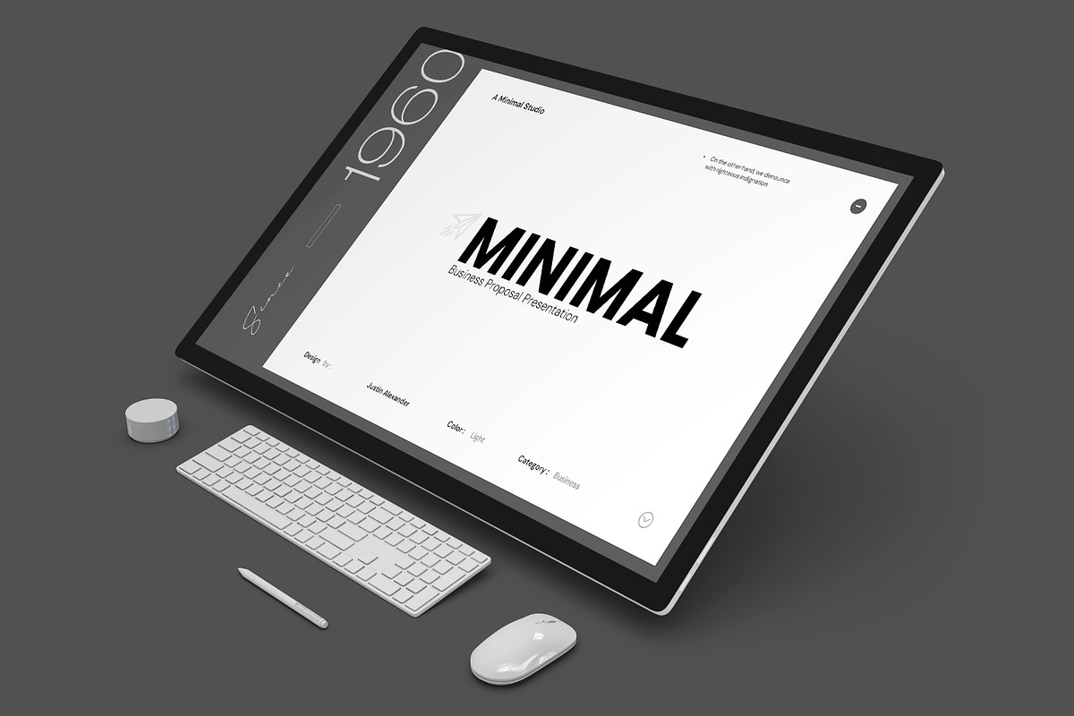 Minimal Business Proposal Template, a Presentation Template by evgenystudio (Photo 3 of 11)