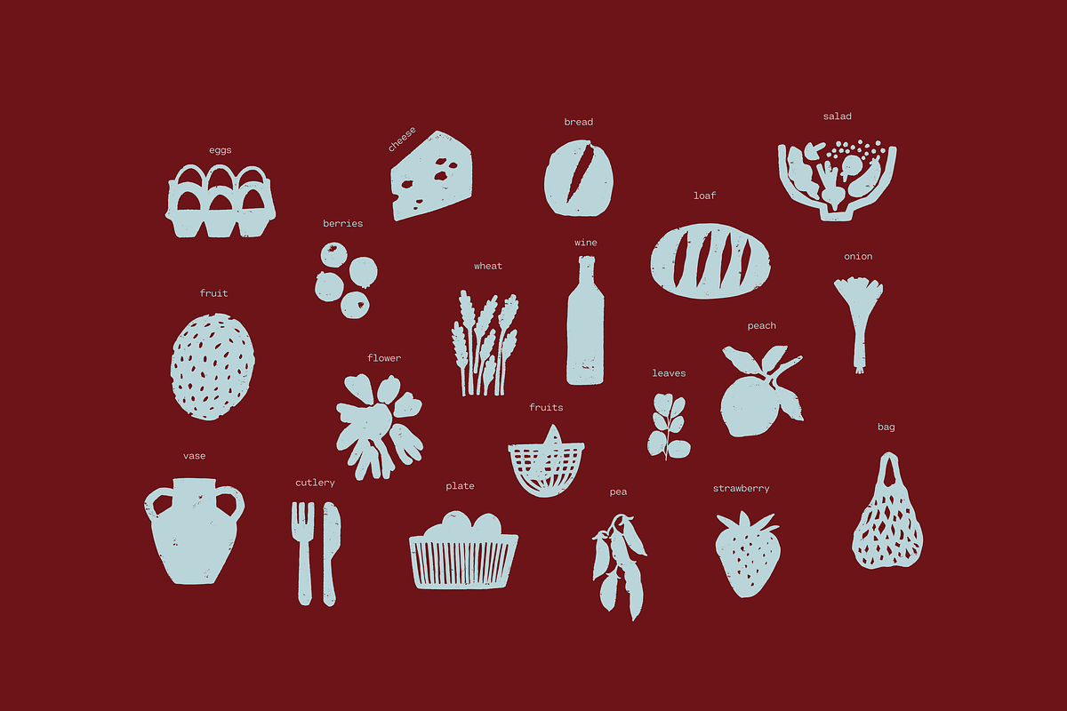 Farmers Market: 100+ Textured Food, a Food Illustration by Veyla (Photo 7 of 15)