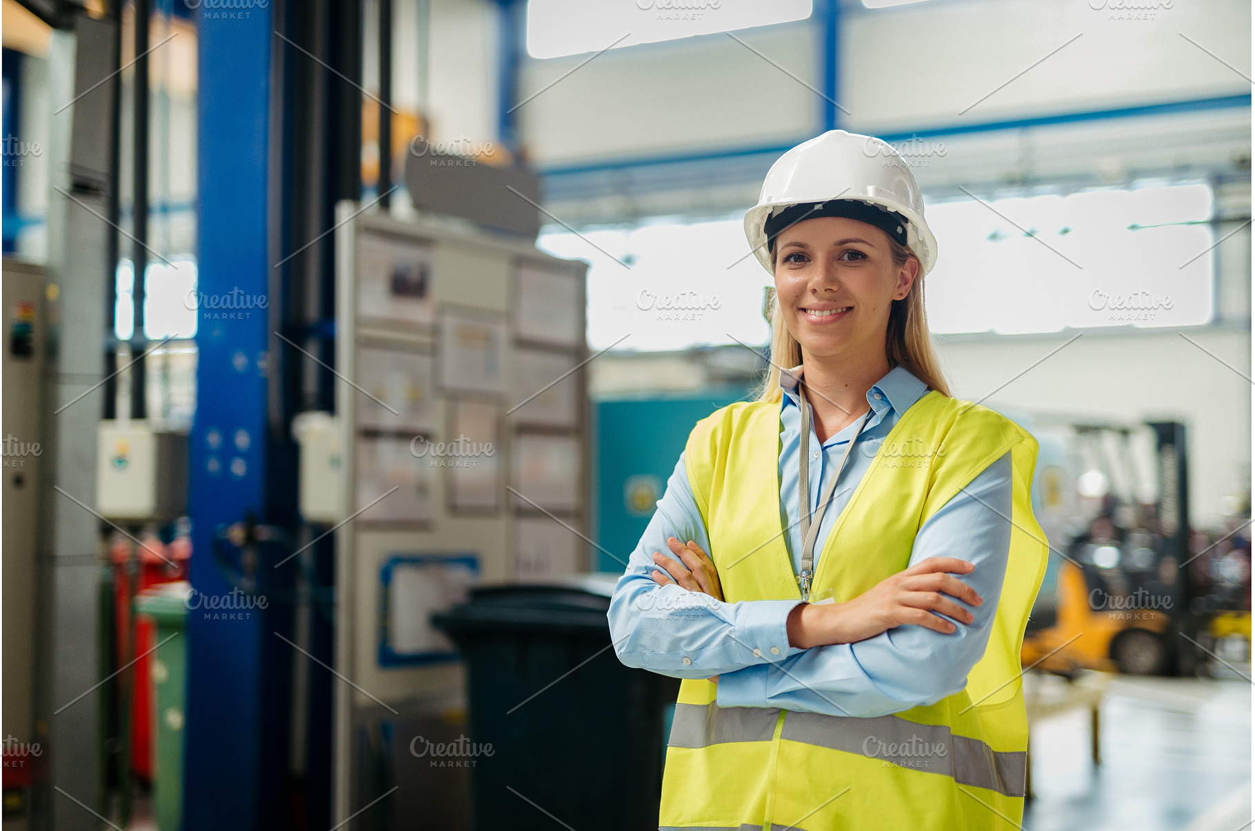 Female engineer or technician, an Industrial Photo by HalfPoint