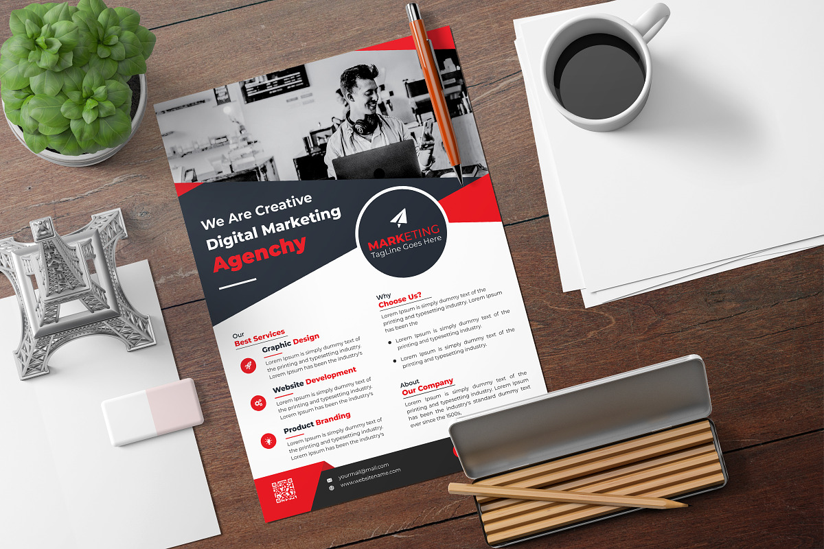 Corporate Theme Business Flyer, a Flyer Template by Graphiexperto (Photo 5 of 6)