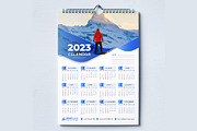 Corporate wall calendar 2023, a Templates & Theme by pixelcreatx (Thumbnail 2 of 4)