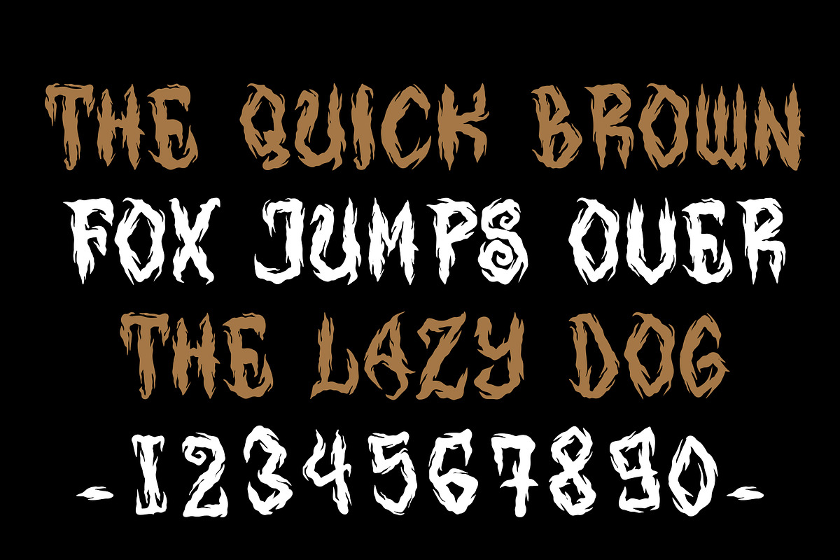 Rungkad Gothic Metal Font, a Blackletter Font by dansdesign (Photo 3 of 12)