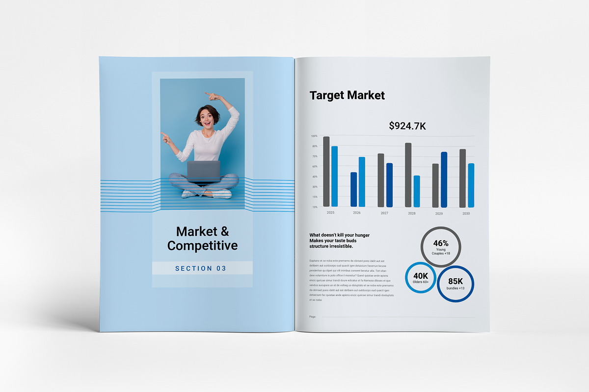 Business Plan Template I Canva, a Brochure Template by PixWork (Photo 9 of 14)