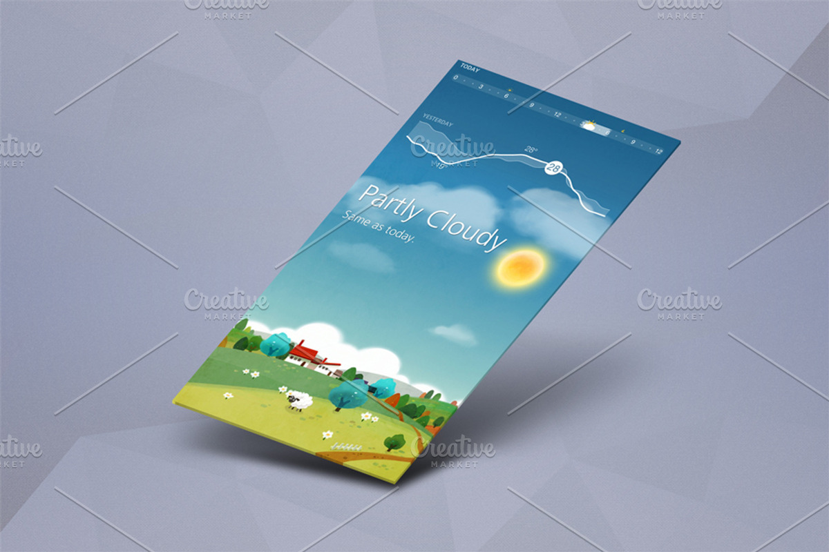 App Mock up - Isometric Scenes, an iPhone Mockup by RgraphicsDesign (Photo 1 of 5)