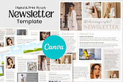 Canva Newsletter Template Cosmetics, an Email Template by PixelCraft (Thumbnail 1 of 15)