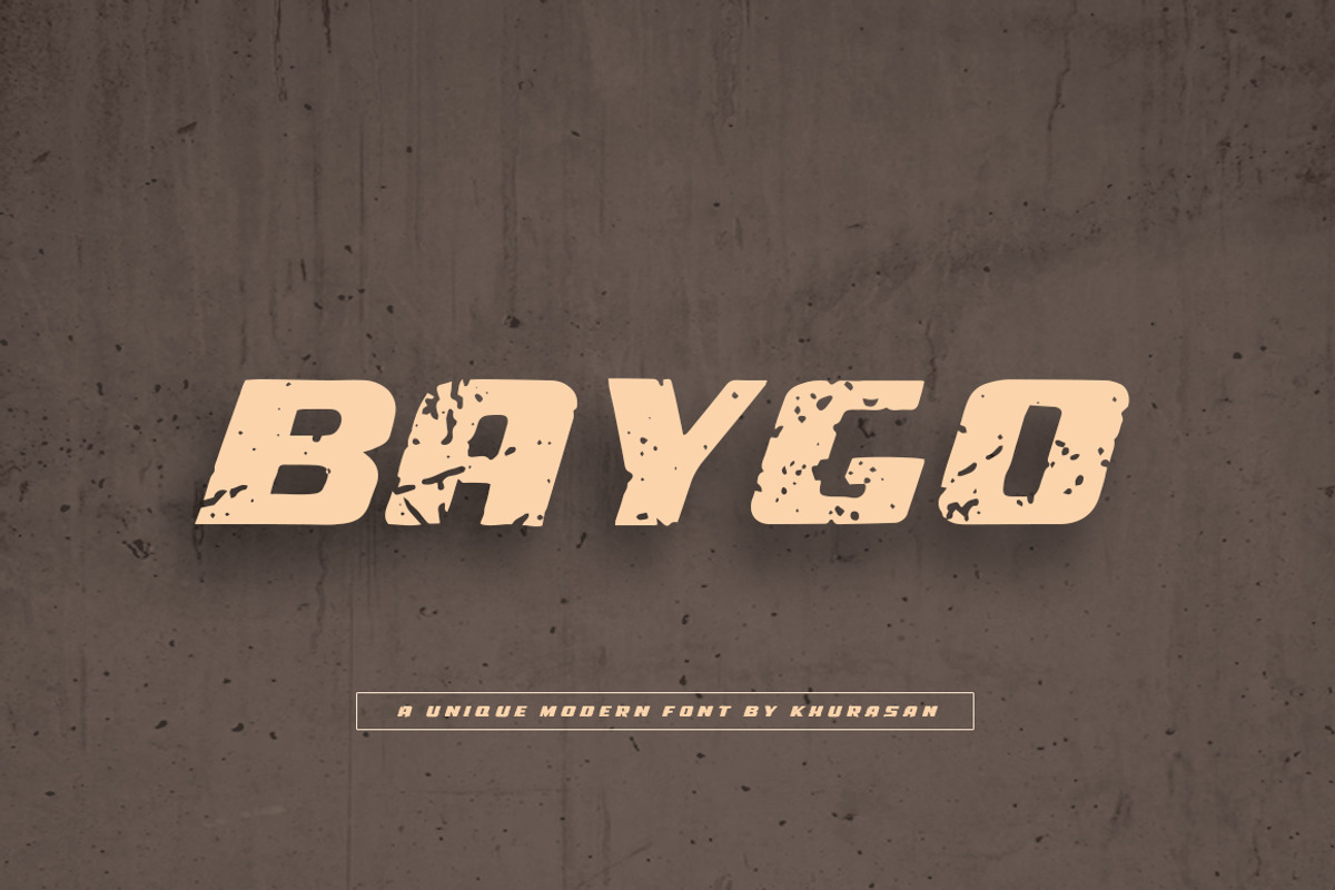 Baygo, a Sans Serif Font by khurasan (Photo 1 of 5)