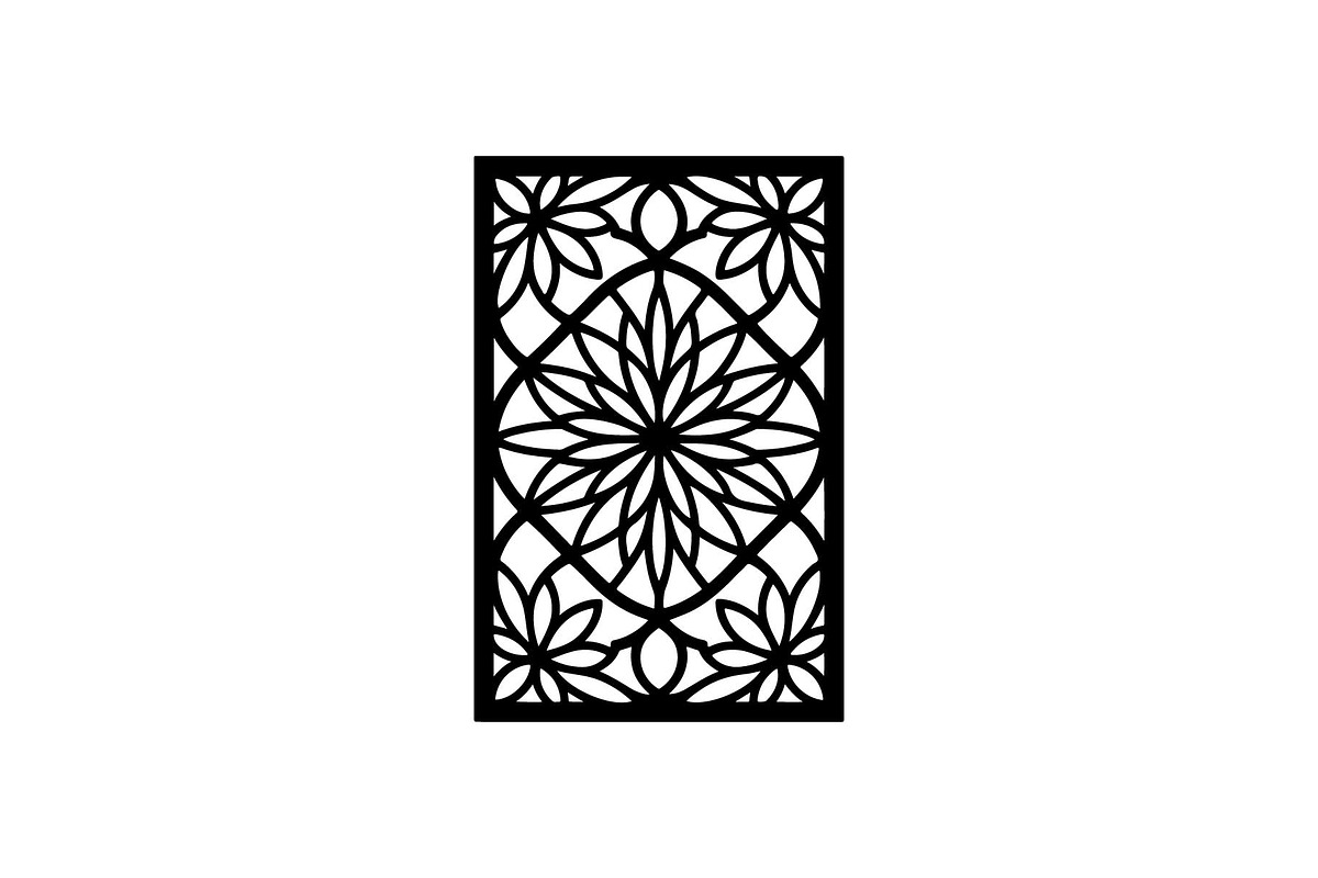 Black Geometric Pattern Panel SVG, an Object Graphic by jahid234 (Photo 9 of 13)