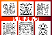 Cozy Halloween Coloring Book for Kid, a Seasonal Illustration by Design Home (Thumbnail 3 of 5)