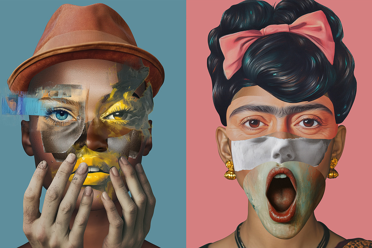 The Face Collage, an Object Graphic by Graphicdome (Photo 18 of 21)