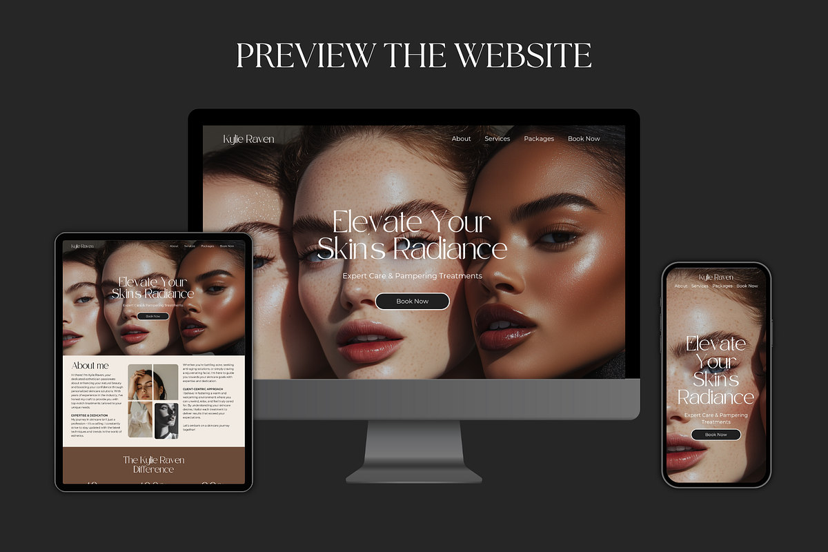 Canva Website for Estheticians, an App Template by Meraki Templates (Photo 6 of 8)