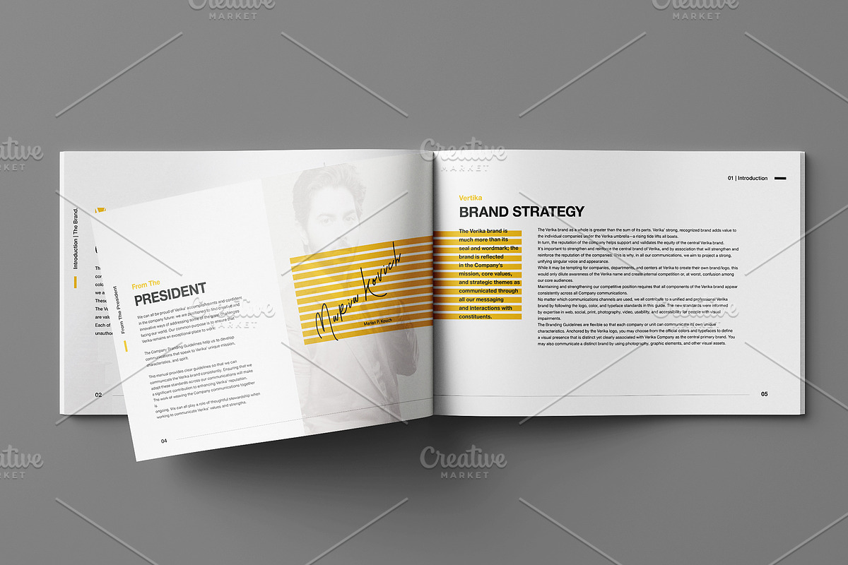 Brand Manual - REAL TEXT, a Brochure Template by Mastergfx (Photo 4 of 16)