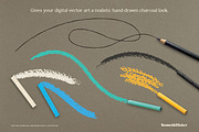 Vector Charcoal Brushes, a Brush Add-On by Komet & Flicker (Thumbnail 3 of 11)