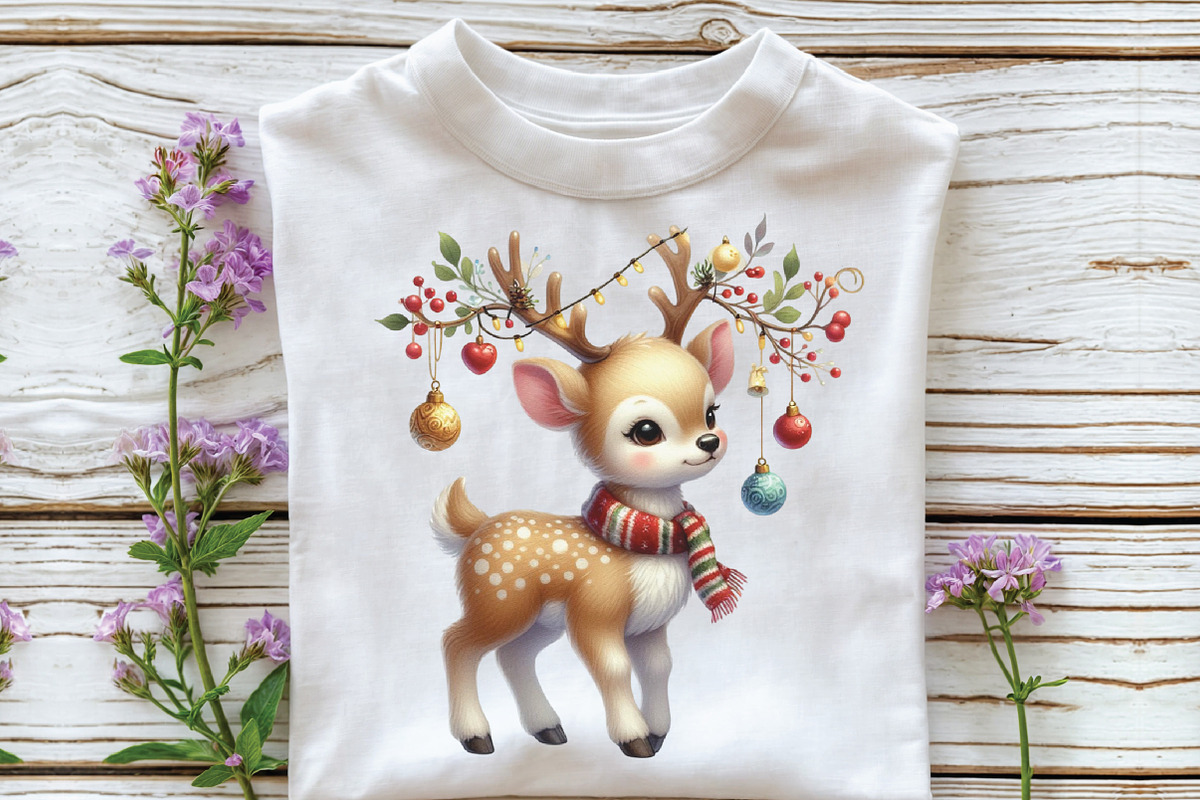 Christmas Reindeer Clipart, a Work Illustration by CraftArtStudio (Photo 2 of 6)
