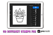 50 Valentine Gnome Procreate Stamps, a Brush Add-On by Procreate Sale (Thumbnail 2 of 6)