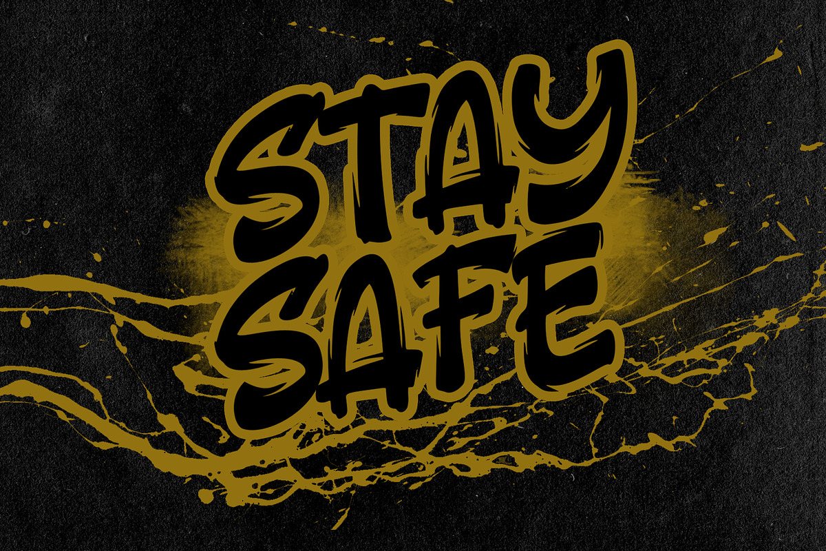 GravBOOM GRAFFITI FONT, a Blackletter Font by dansdesign (Photo 5 of 6)