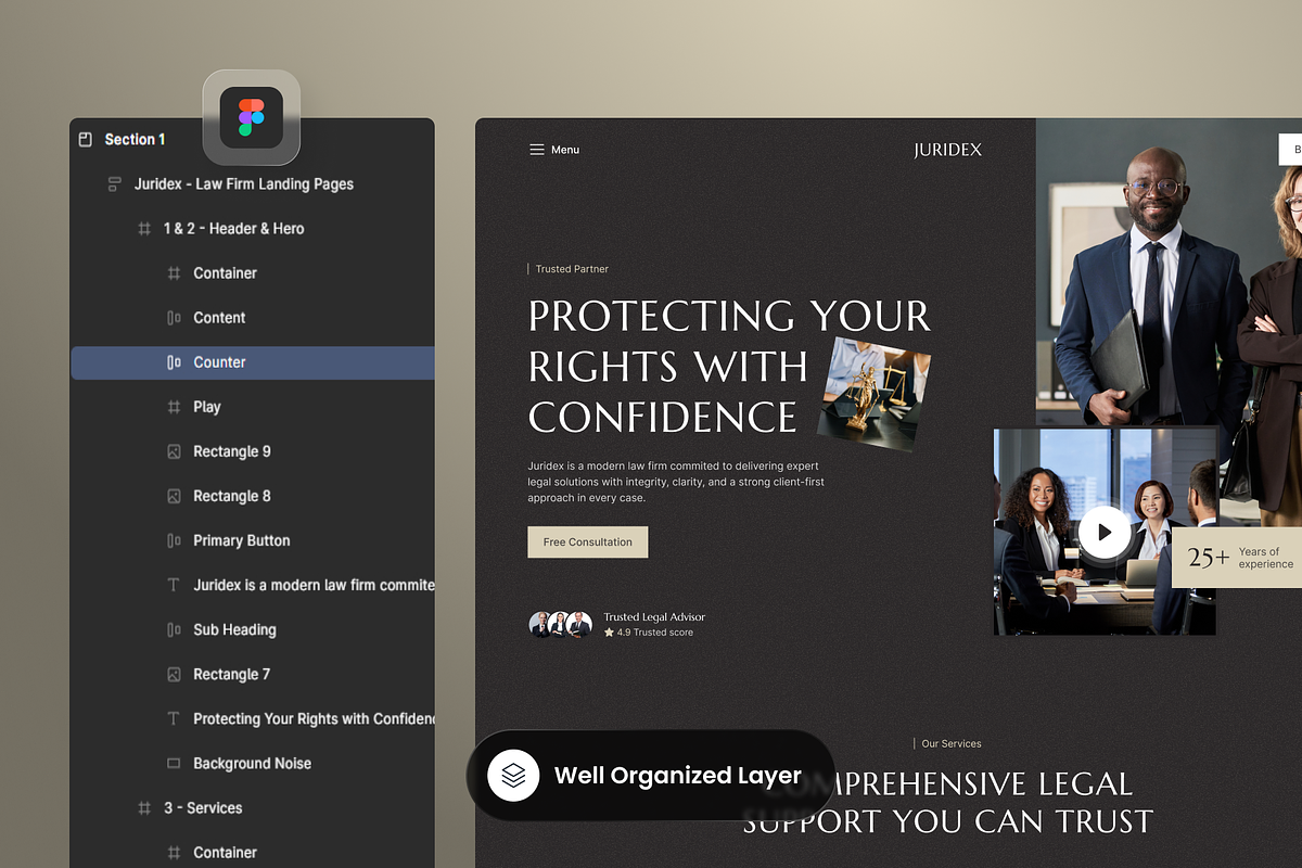 Juridex - Law Firm Landing Pages preview 2