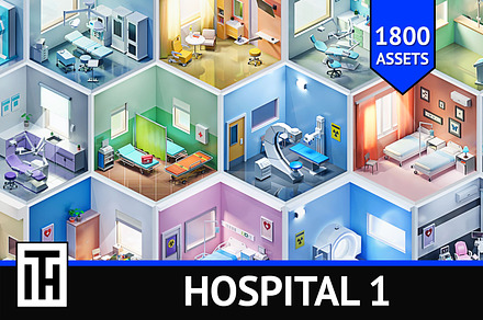 Hospital 1, a Furniture 3D Model by ithappy