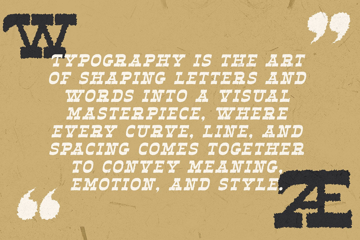Desmo Rough, a Slab Serif Font by Craft Supply Co. (Photo 6 of 8)
