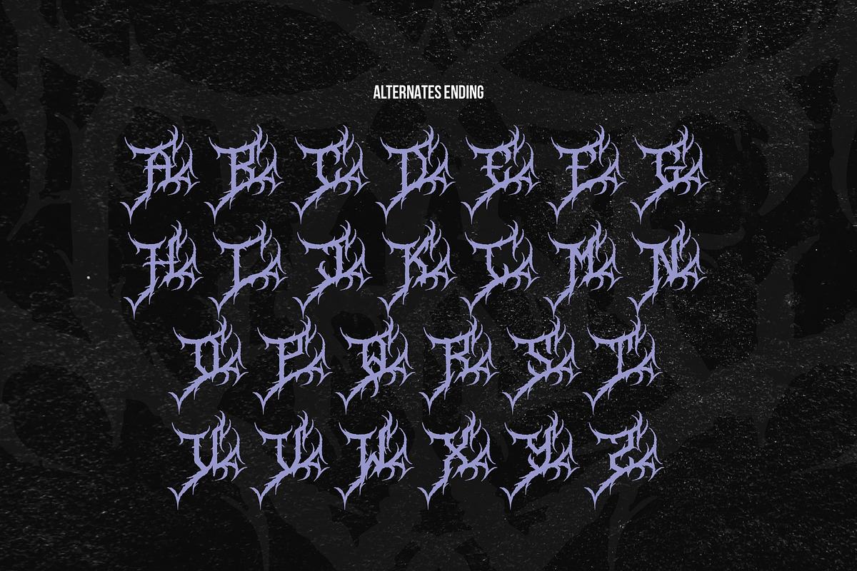 Forsakens | Black Metal Font, a Blackletter Font by Denustudios (Photo 12 of 15)