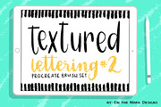 Textured Lettering Brushes Set 2, a Brush Add-On by On the Mark Designs (Thumbnail 1 of 4)