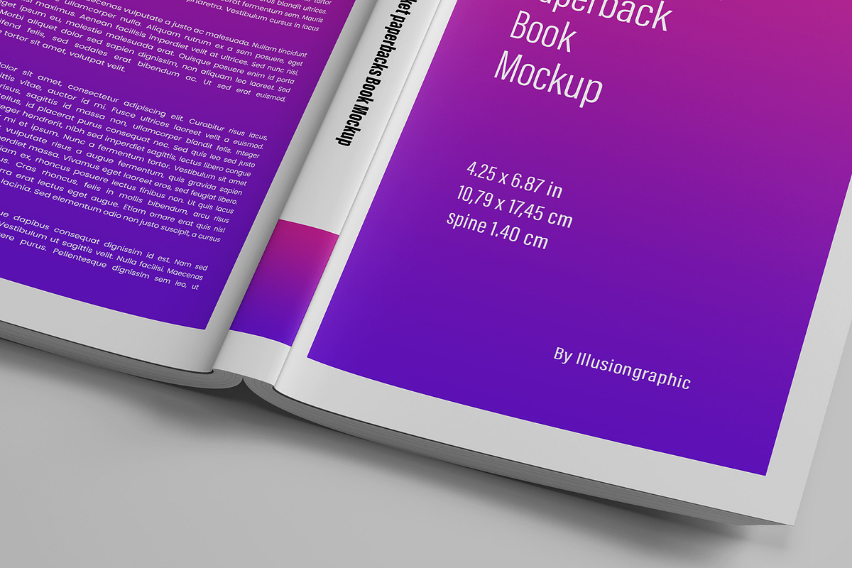 Mass-market Paperback Book Mockup, a Books & Magazine Mockup by Illusiongraphic (Photo 22 of 23)