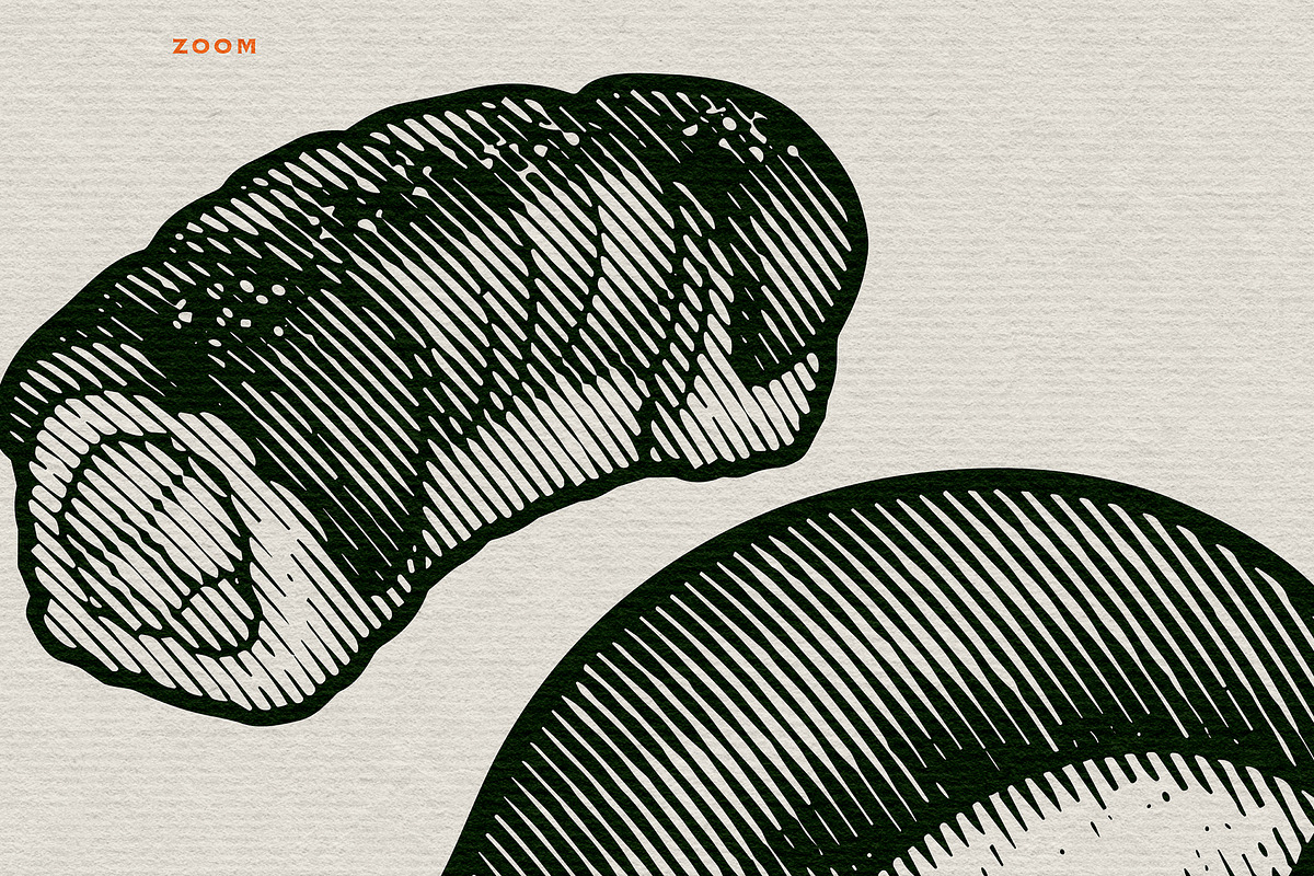 Japanese Sushi Engraving Collection, a Food Illustration by Kaizla03 (Photo 4 of 5)
