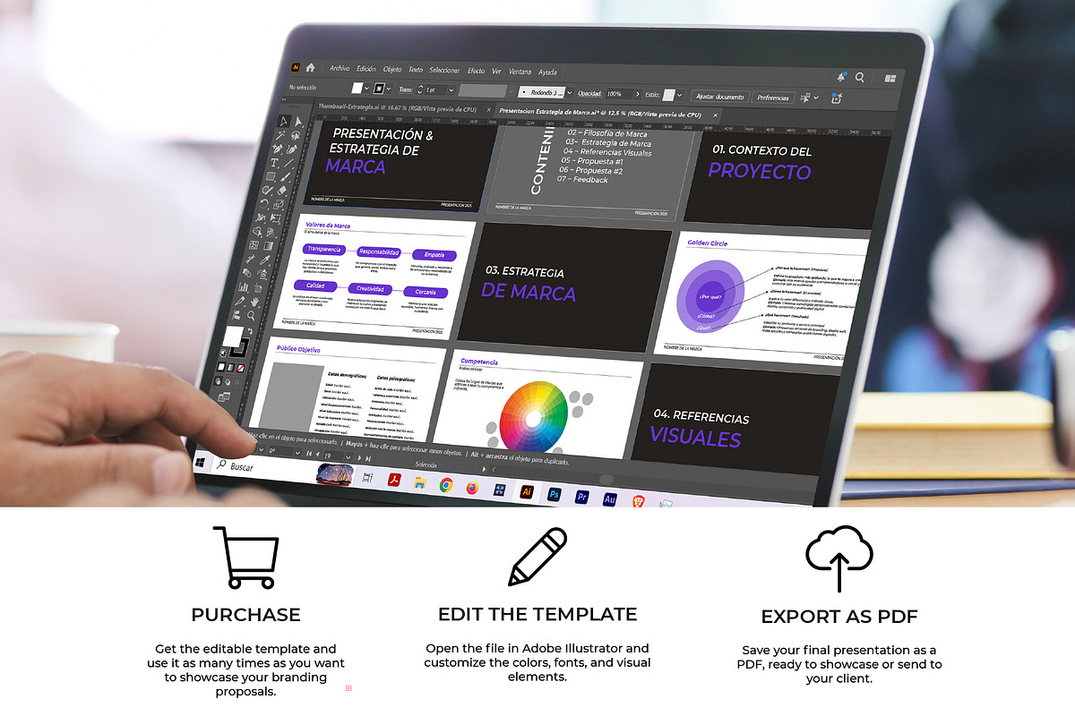 Brand Strategy Presentation Template, a Branding & Logo Template by Abstracto-Create (Photo 2 of 5)