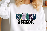 Watercolor Spooky Season Ghost PNG, an Illustration by designcity5 (Thumbnail 4 of 4)